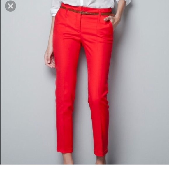 Zara red trousers Clearance